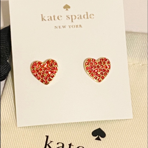 Kate Spade heart studs - Picture 5 of 8